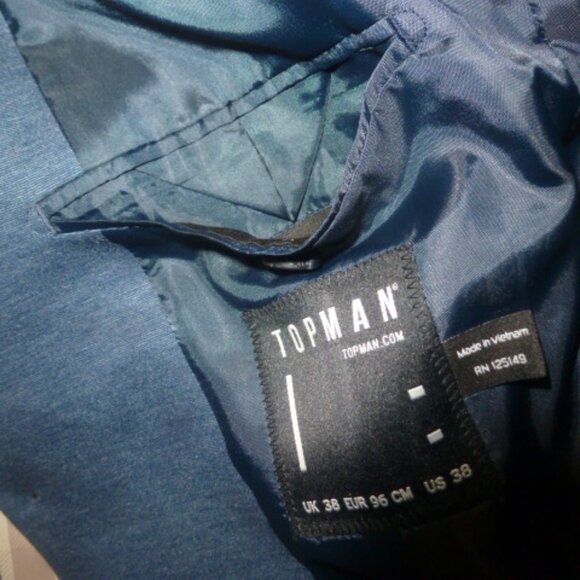 Topman Classic Modern Blazer / Sport Jacket – Size US 38 – RN125149 - Picture 8 of 15